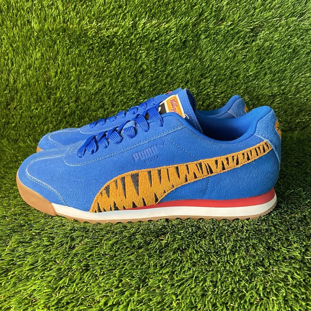 PUMA Roma x Kellogg's Frosted Flakes Tony Tiger Sneakers Men' Sz 10 (388060-01)